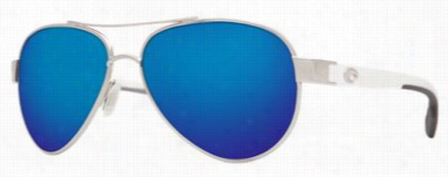 Costa Loreto 580p Polarized Sunglasses - Palladium++white/bluem Irror