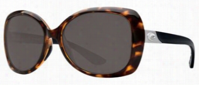 Costa Sea Faan 580p Polarized Sunglasses - Retro Tortoise With Black Temples/grray