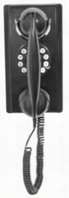 Crosley Vintage Wall Phone - Black