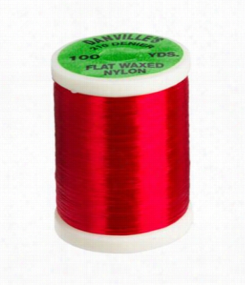 Da Nville Flat Waxed Nylon Thread - Red