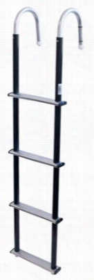 Drifte R Marine Stainless Steel 4-step Deck Mount Pontoon Ladder