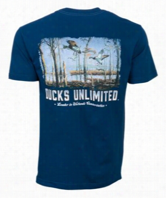 Duck Zunlimied Mossy Mallard T-shirt For Men - Entertain Blue - S