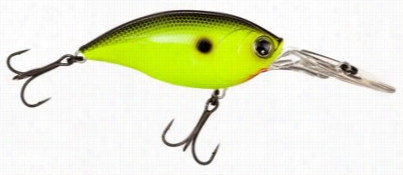 Duel Hardcore Crank 3+ Crankbait - Dark Back Chartreuse - 5/8 Oz.