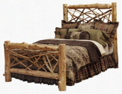 Fireside Lodge Funriture Cedar Twig Log Bed - Full