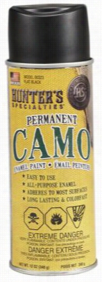 Hunter's Specialties H.s.  Cma Opermanent Camo Paint - Flat Black