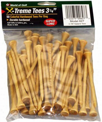 Jef World Of Golf X-treme Tees - 3-1/4' - Natural