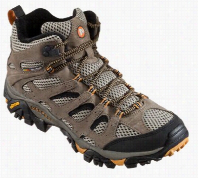 Merrell Moab Mid Ventilator Hiking Boots For Men - Walnut - 10.5m