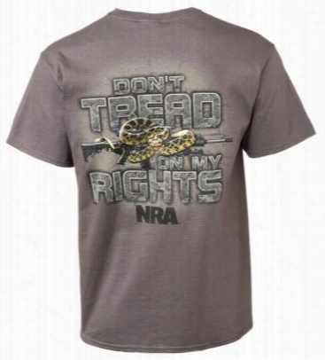 Nra Don't Crush Under Foot On Em T-shirt For Men - Charcoal - M