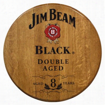 Promotional Wood Products Barrel Head - Jim Beam Bblack