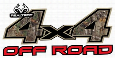 Realtree 4x4 Off Road Camo Auto Decal - Realtree Xtra