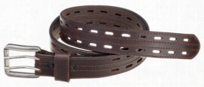 Redhead 1-1/2' Buffalo Oblong Holes Belt For Men - Brown- 34