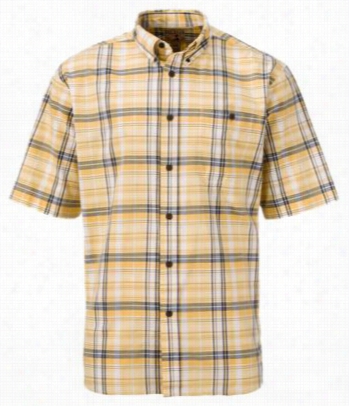 Redheadopplin Plaid Woven Shirt For Men - Yellow - L