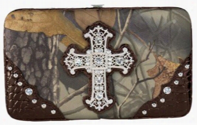 Studded Cross Camo Walle Tfor Ldies - Realtree Hardwoods Hd