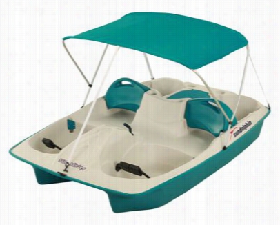 Sun Slider Pedal Boat With Canopy - 5 Person - Teal