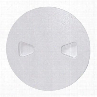 T-h Marine Sure-seal Deck Plates - Screw Out - Poar White - Cut Out: 6-1/4'