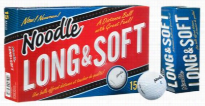 Taylormade Noodle Long &  Soft  Golf Balls - 15-pack - White