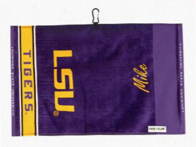 Teameffort Ncaa Ace/club Jacquard Golf Tovel   -  Louisiana State University