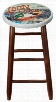 Dixie Seating Company Loon Lake Barstool - Walnut - 24'