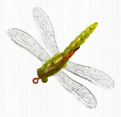 Uncle Buck's Dragon Fly Soft Bait - Watermelon/chartreuseb Elly