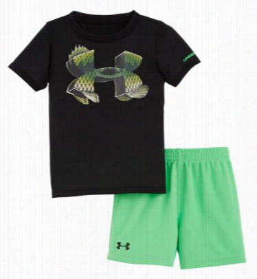 Under Armour Bass Log Ot-shiirt And Shorts Fix For Babies - Black - 12m