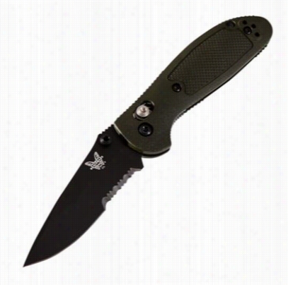 Benchmad Mini Griptilianserrated Edge Olding Knife