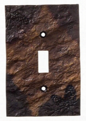 Big Sky Carvers Pinecone Single Switch Plate