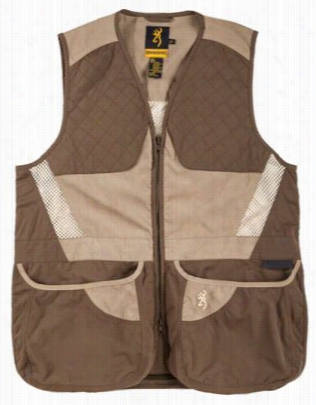 Browning Top Shoot Ing Vest For Mej - Tan/chocolate/taup E - Xl