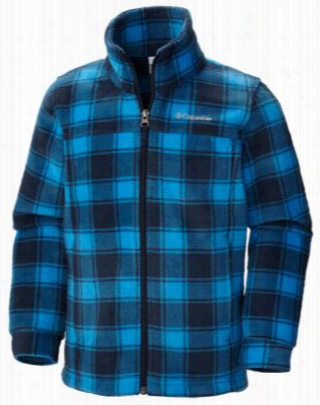 Columbia Zing Iii Fleece Jackwt For Boys - Hyperblue Lumberjackk - L