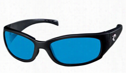 Costa Hammerhead 580 Polariized Sunglasses - Glossy Black/blue Mirror