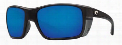 Costa Rooster 580g Polarized Sunglasses - Matte Black/blue Mirror