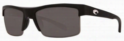 Costa South Sea 580p Polaarised Sunglaasses - Matte Black+gunmetal/gray