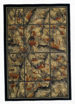 Lodge-themed Areaa Rug - Camouflge Grid - Scatter