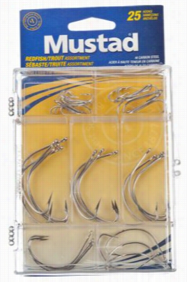 Muatad 25-piece Redfish/trout Hook Assortment