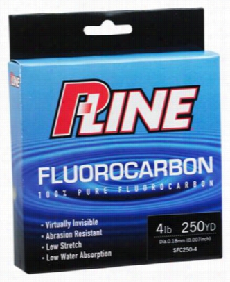 P-line Fluorocarbon Fishing Line - Clear Fluorescent - 250 Yards - 6 Lb.