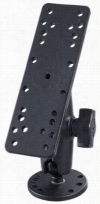 Ram Mounts Universal Ball & Socket Electrronics Mount For Lighter Weight Units - Rectangular Mounting Plate - Ram-b-111