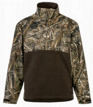 Redhead Canvasback Fleece-lineed 1/4-zip Jacket For Men - Realtree Max-5 - L