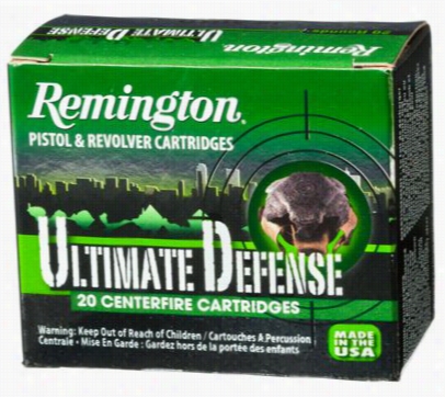 Remington Ultimate Defense Personal Defense Handgun Ammo - 9mm Lugr - 124 Grain