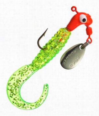 Road Runnre Curly Tail - 1/32 Oz.- Fluorescent Red Chartreuse