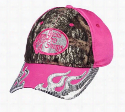 Sequin Flame Cap For Ladies - Pink/truetibmer Htc