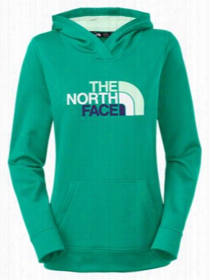 The North Face Fave Pullover Hokdie For Ladies - Kokomo Green/surf Green Multi - L