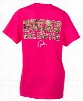 Ducks Unlimited Collegiate Camo T-Shirt for Ladies - Hot Pink - M