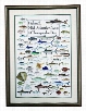 Fishes of the Mid-Atlantic Coast and Chesapeake Bay Framed Regional Fish Poster