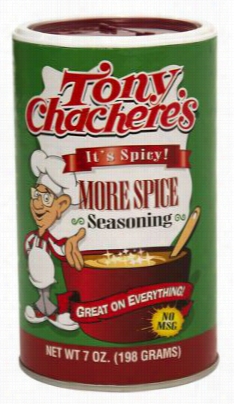 Tony Chachere's More Spice Seasoning - 7 Oz .