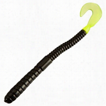 Tourjament Series Squirmin'w Orm - 4' - 16 Pac K- Black/chartreuse Tail