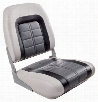 Tournney Special Boat Seat - Light Gray/charcoal/black