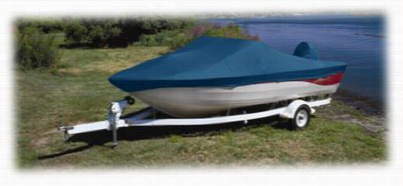 Attwoodd  Boaters Best Ultimate Aluminum V-hull Fishing Boat Cover - Blue - Fits 12' Boats With 66' Beam