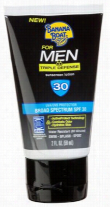 Banana Boat Trile Defense Sunscreen Lotion For Men - 2  Oz. - Spf 300