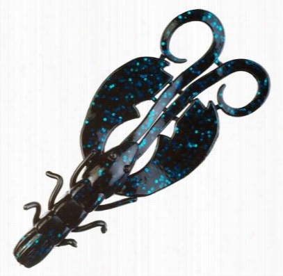 Berkley Powerbait Crazy Legs Chigger Craw - Black Blue Fleck