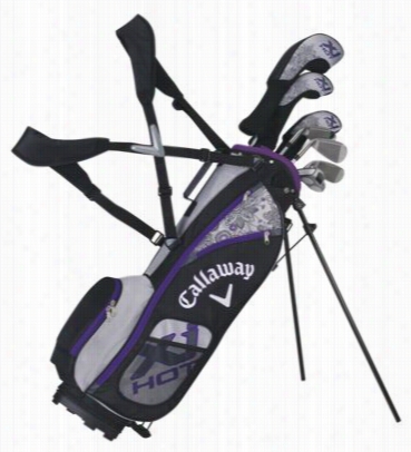 Callaway Xj Hot Junior Golf Clun Set F Or Girls - Ages 9-12 - Right Hand - Black/purple