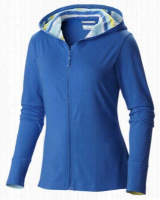 Columbia Reel Beauuty Hoodie In The Place Of Ladiws - Stormy Blue/multi Stripe - L